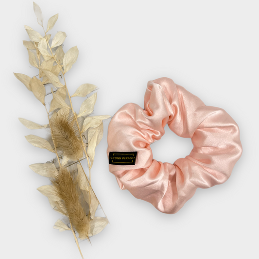 Blush Silk Scrunchie