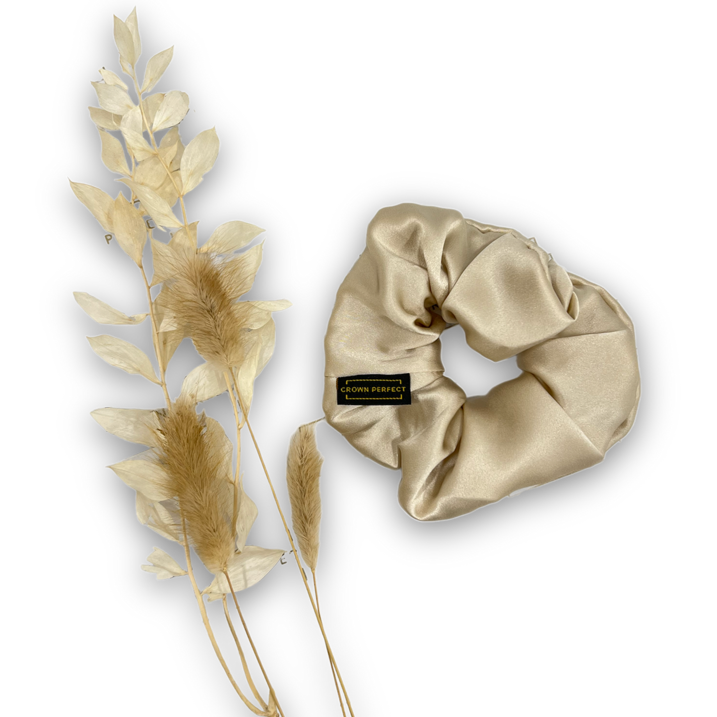 Champagne Silk Scrunchie
