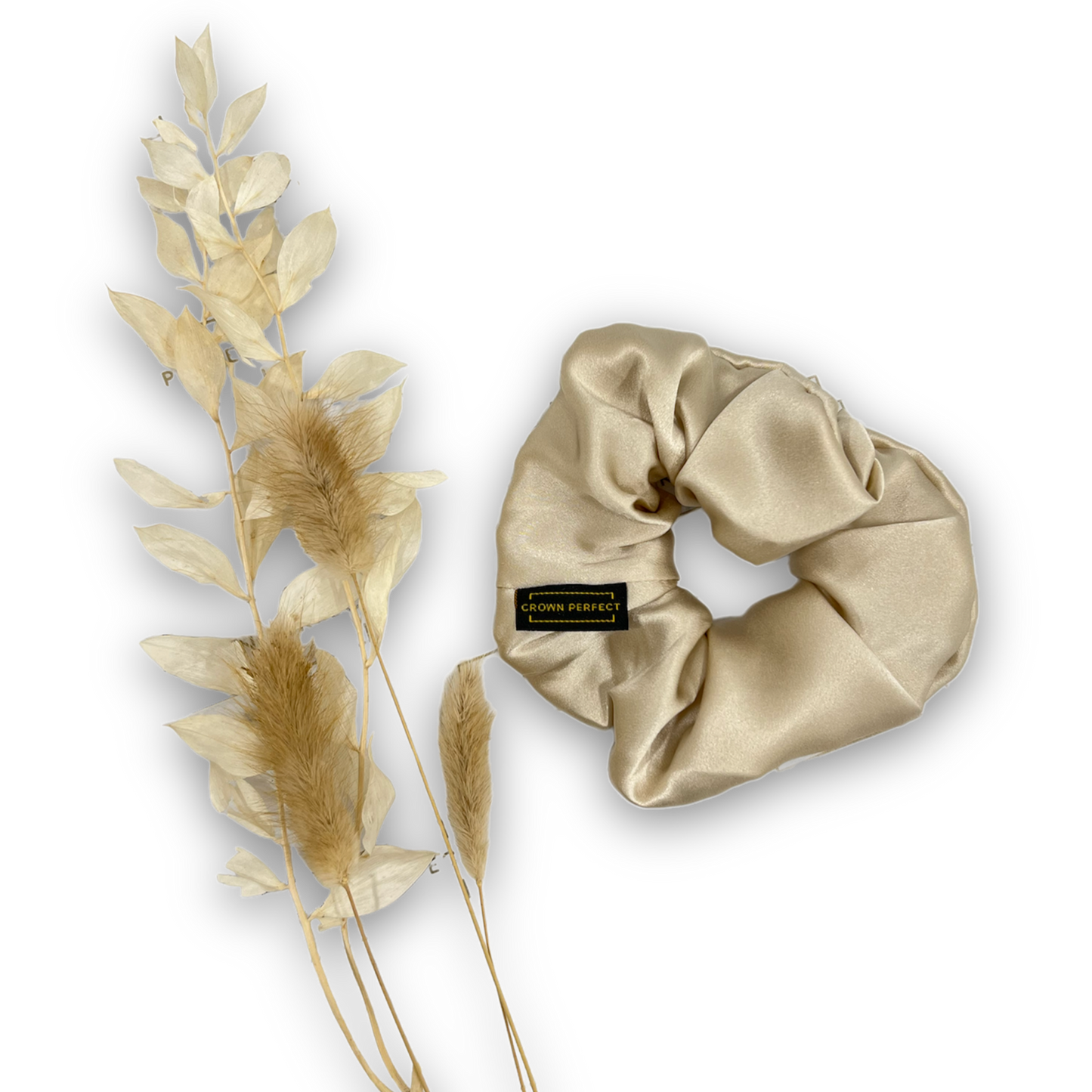 Champagne Silk Scrunchie