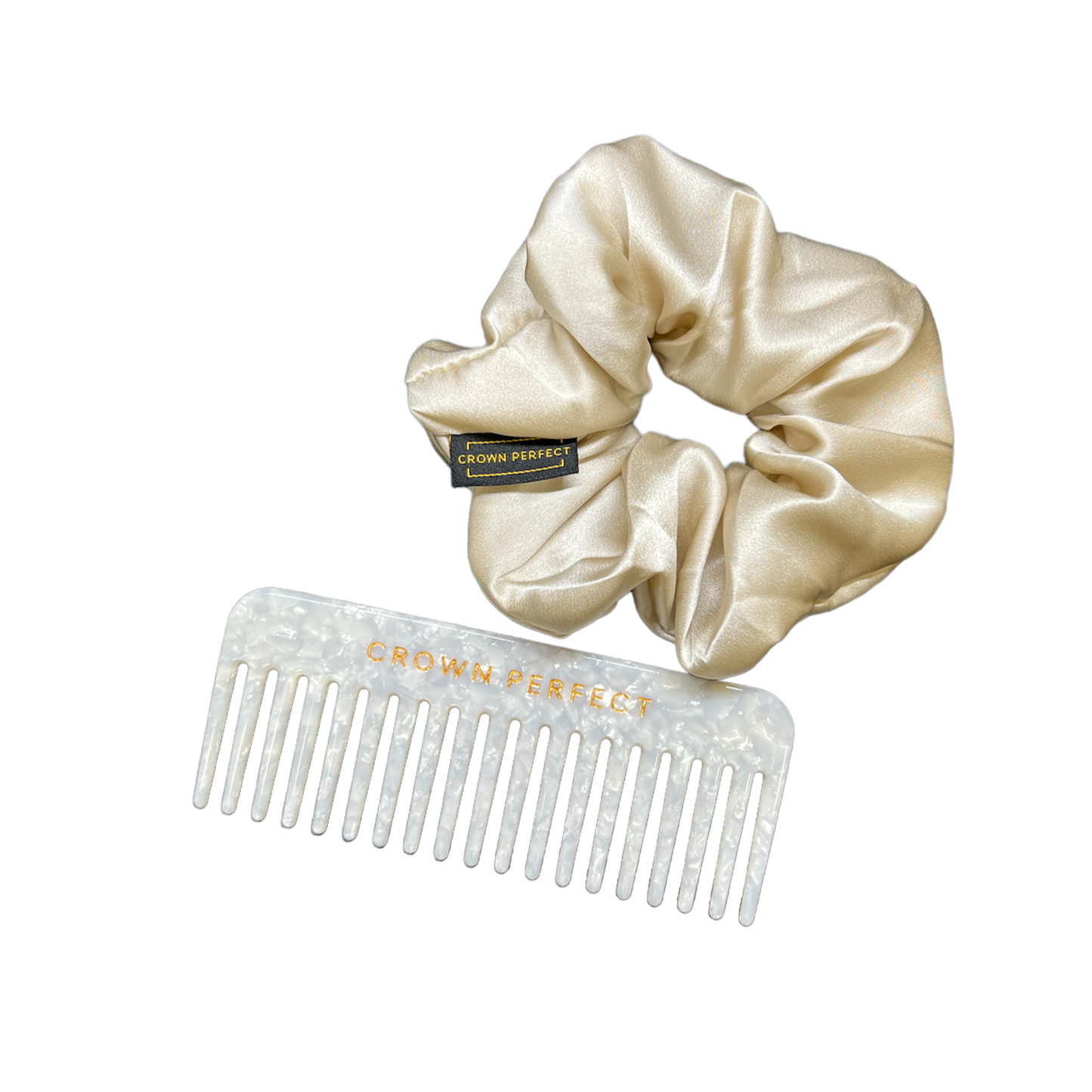 Champagne Silk Scrunchie