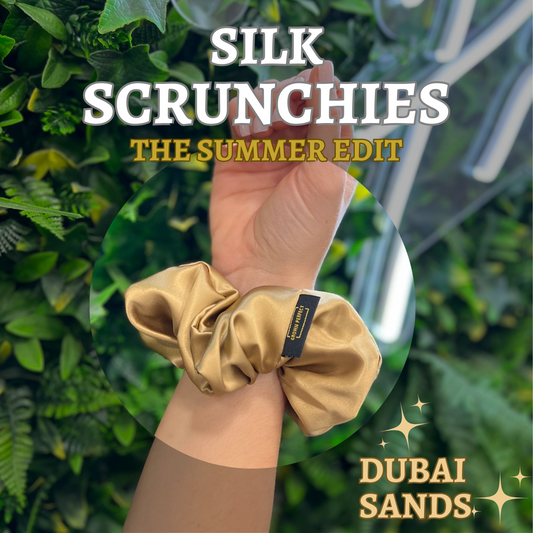 Dubai Sands Silk Scrunchie