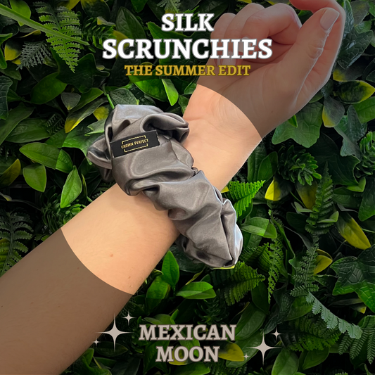Mexican Moon Silk Scrunchie