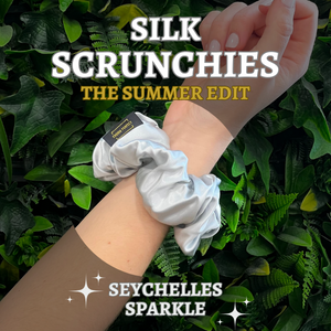 Seychelles Sparkle Silk Scrunchie