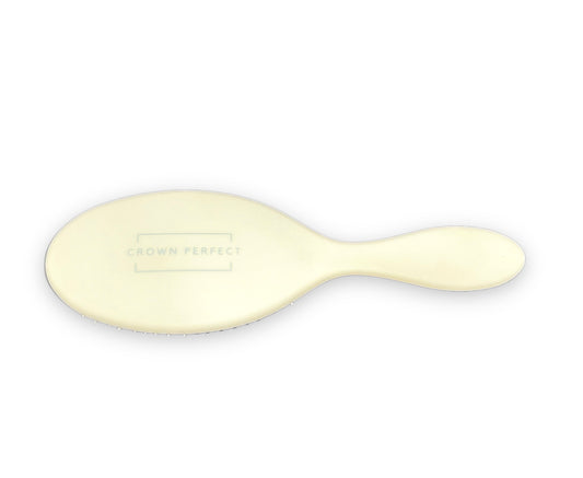 Salon-Grade Nylon Hair Brush - Artic White