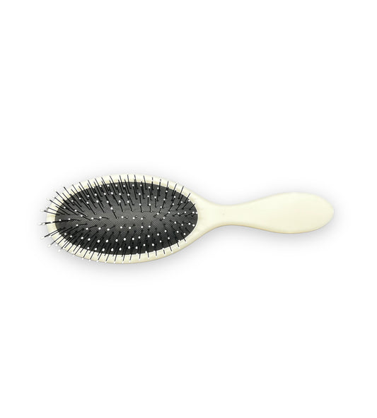 Salon-Grade Nylon Hair Brush - Artic White