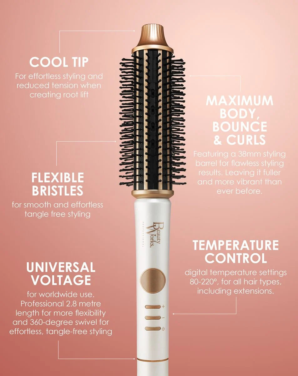 XXL VOLUME HOT BRUSH + in salon blwdry & tutorial