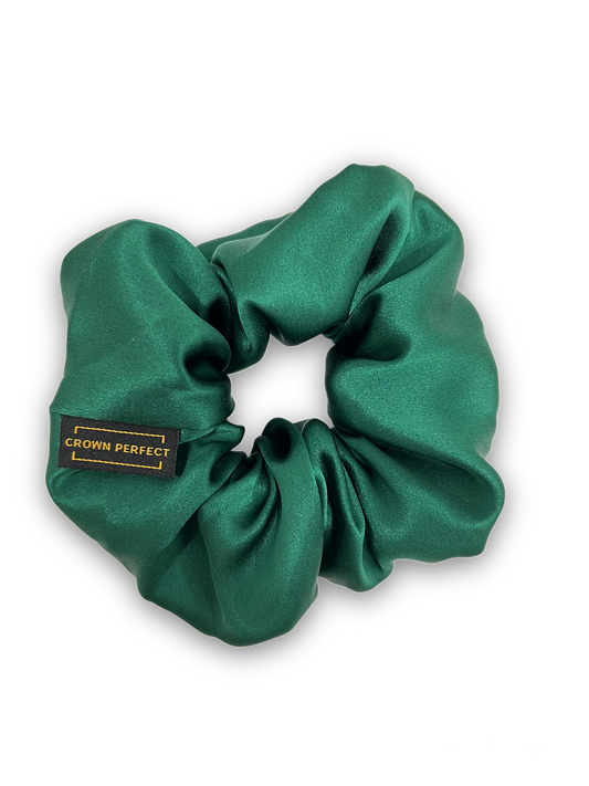 Emerald Silk Scrunchie