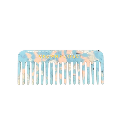 Blue-Blush Wide Tooth Comb